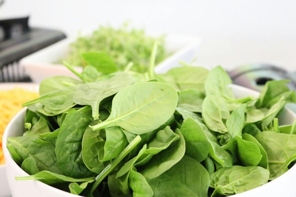 Nitric oxide rich spinach